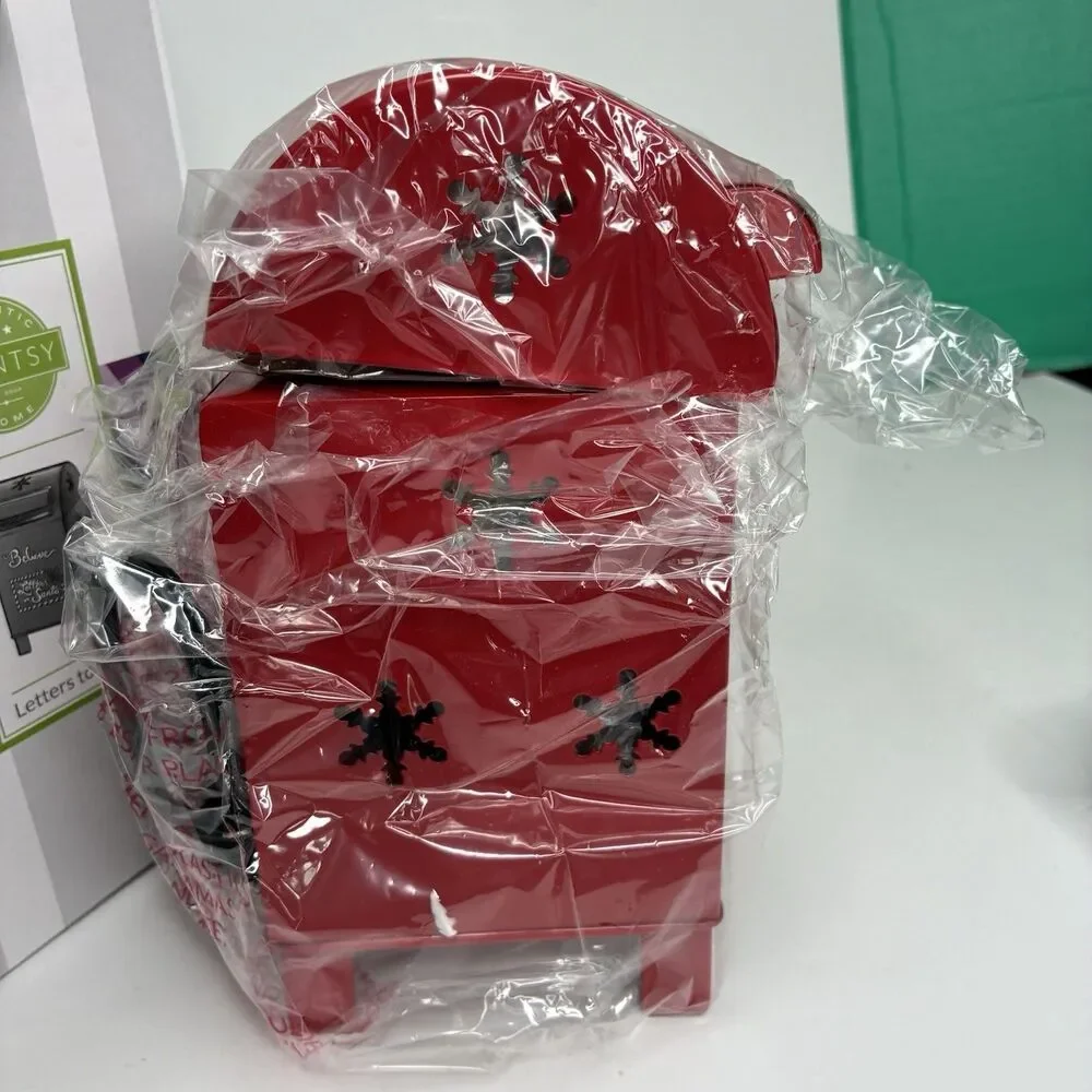 Scentsy Christmas Letters To Santa Wax Warmer Metal Mailbox Retired w/Box Metal